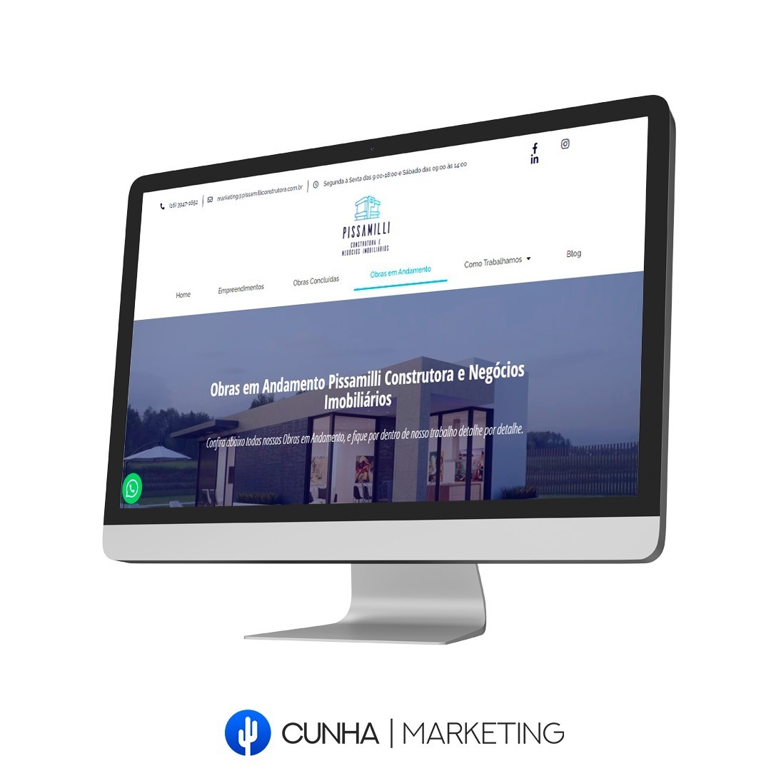 site profissional cunha marketing Pissamilli