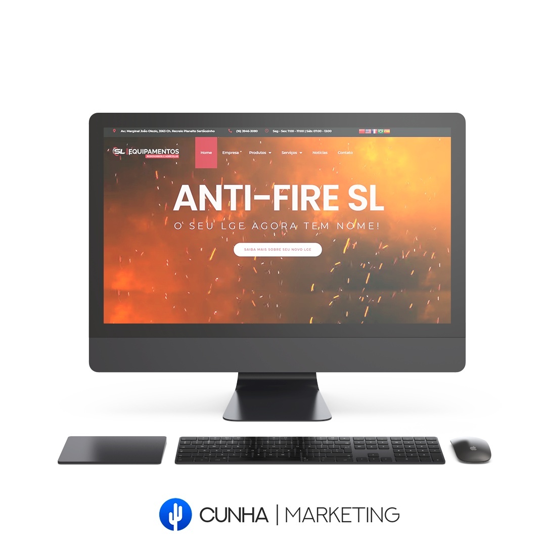 site profissional cunha marketing SL Equipamentos